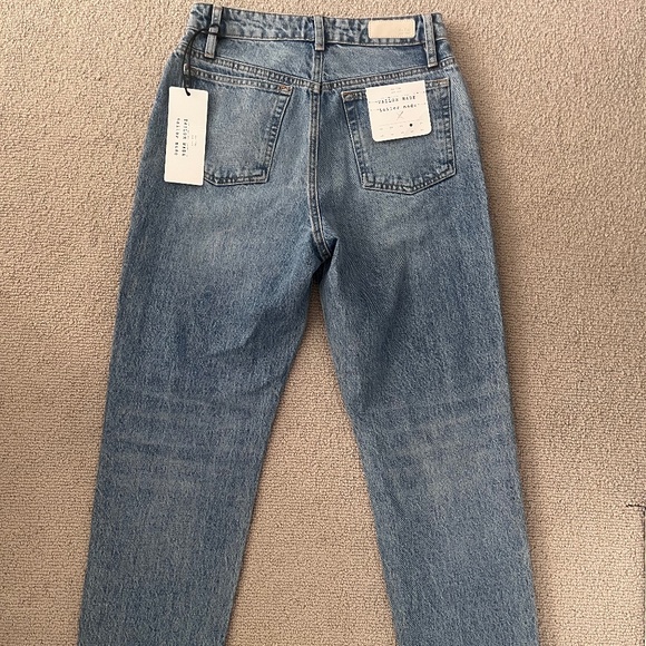 oak and fort high rise straight jeans size 26 blue casual - Picture 1 of 3